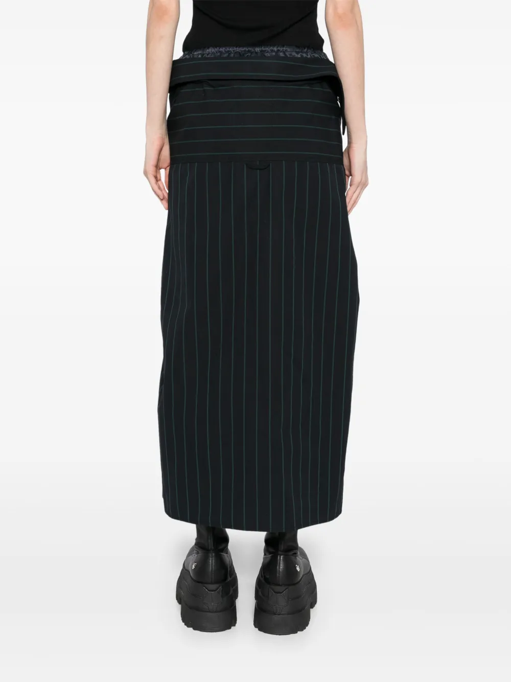 Maison MIHARA YASUHIRO Rok met patchwork Blauw