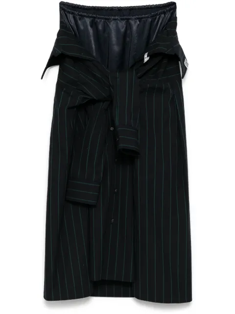 Maison MIHARA YASUHIRO falda con diseño patchwork