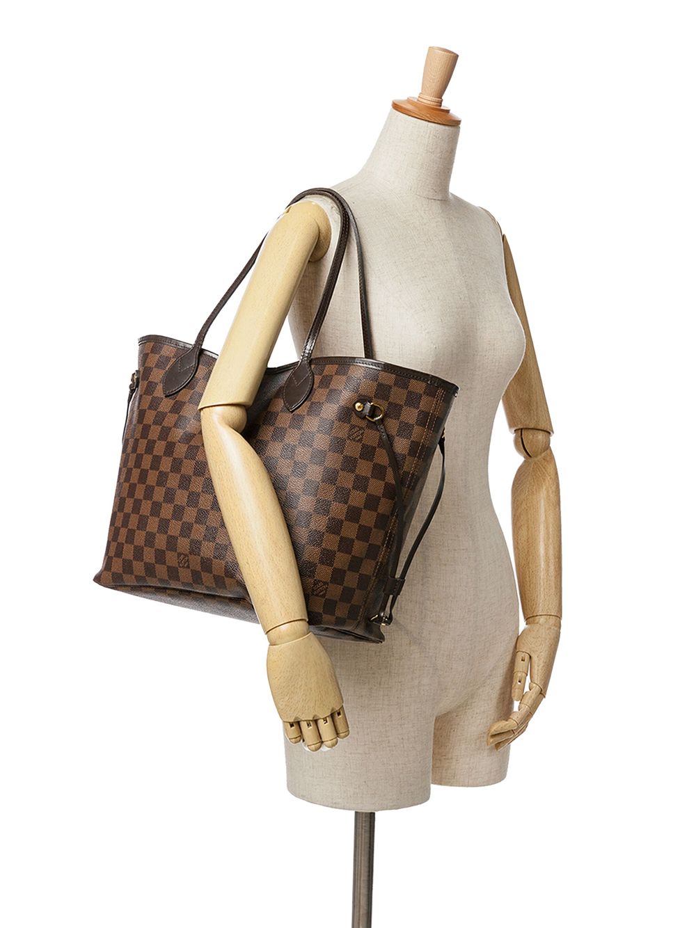 Louis Vuitton Pre-Owned 2018 Damier Ebene Neverfull MM tote bag - Bruin