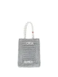 Casablanca bead chain bag - Grey