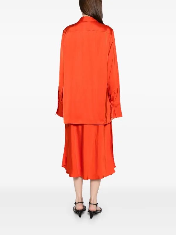 Jil Sander Long Sleeves Shirt | Orange | FARFETCH