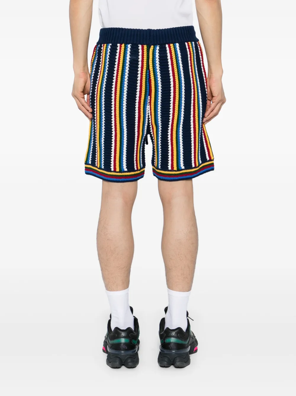 Casablanca Shorts met logopatch Blauw