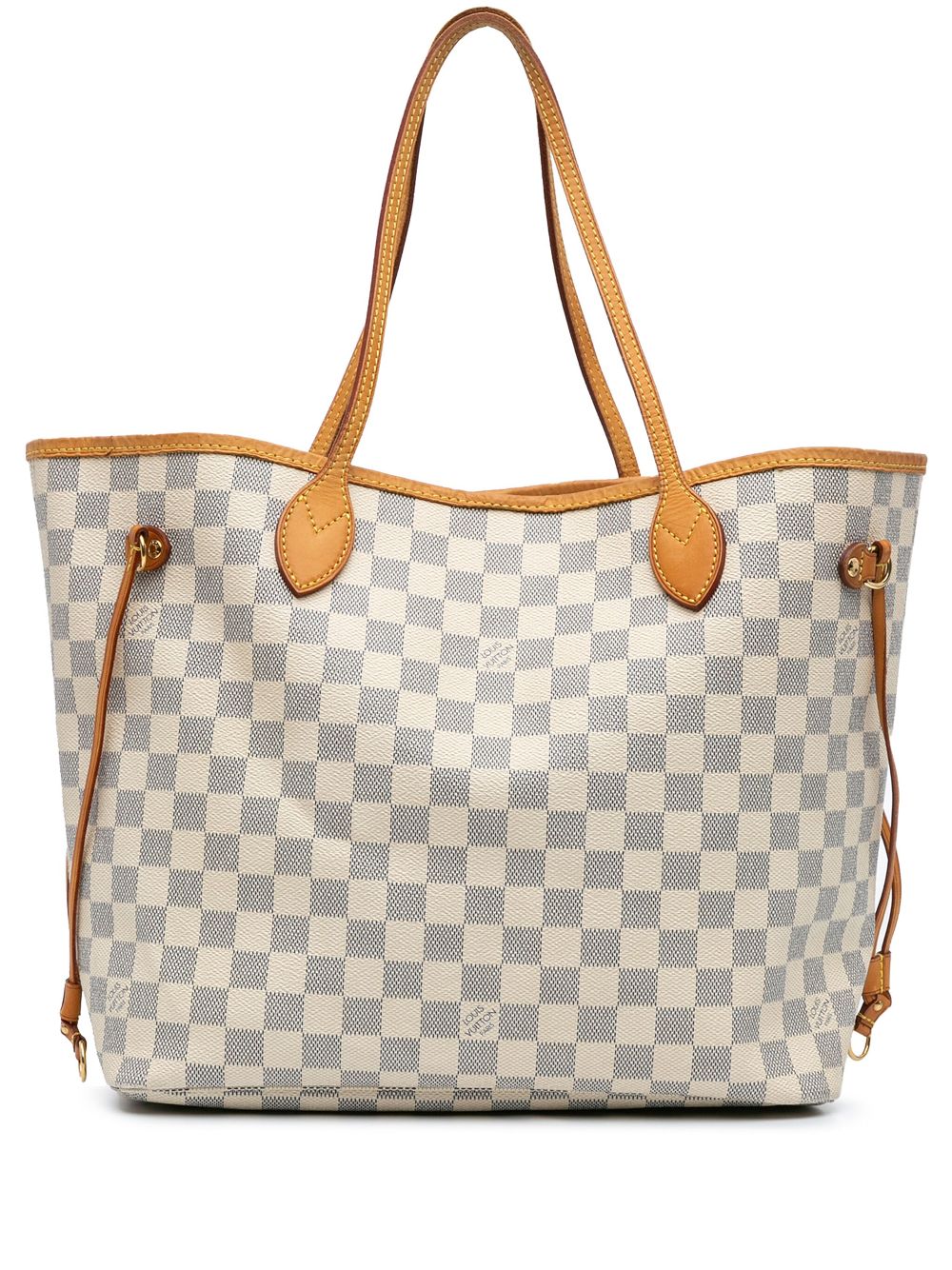 2011 Damier Azur Neverfull MM tote bag