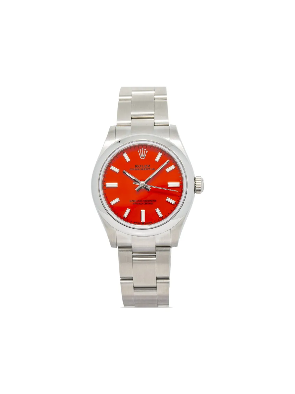 Rolex プレオウンド オイスター パーペチュアル 31mm - レッド Rolex プレオウンド オイスター パーペチュアル 31mm - レッド
