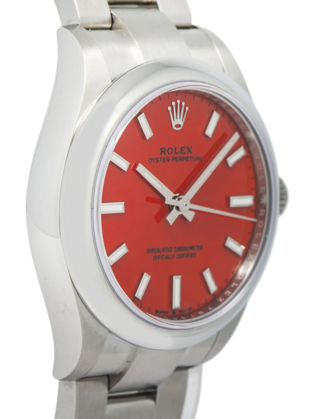 Pre-owned Rolex Oyster Perpetual 31mm In Red