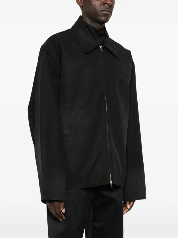 ブルゾン BALENCIAGA SS25 Logo embroidery jacket (818552TPQ38 1000) Balenciaga Men's' Logo Embroidery Track Jacket in Navy | LN-CC®