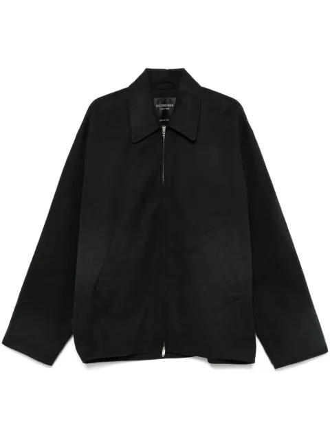 Balenciaga logo-embroidered jacket