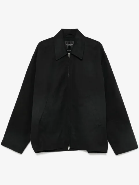 Balenciaga logo-embroidered jacket