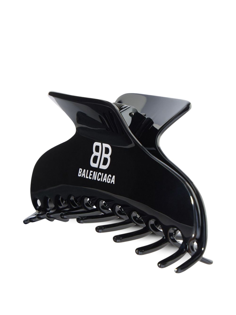 Balenciaga logo-print claw clip - Zwart