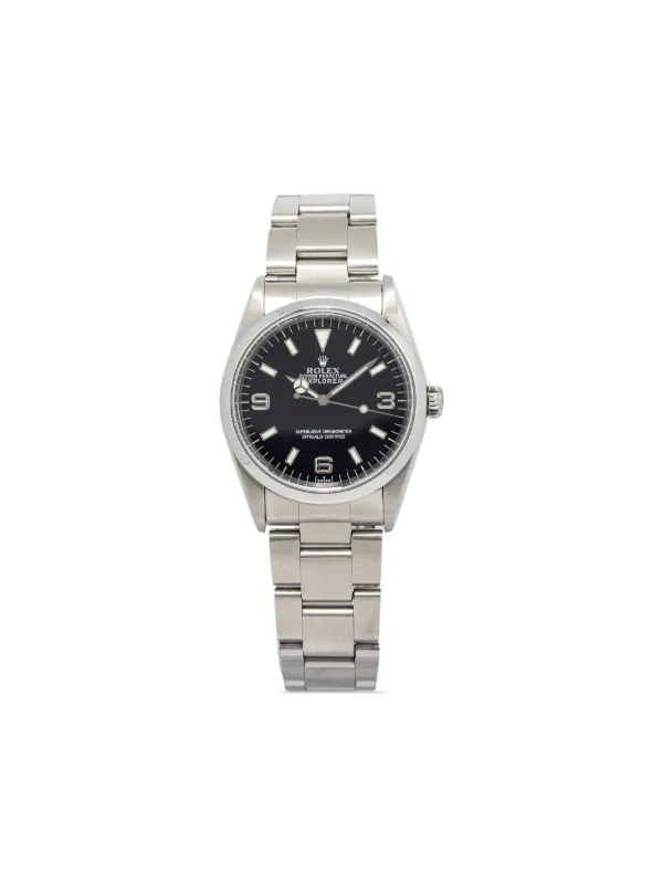 Rolex pre-owned Explorer 36mm Black FARFETCH
