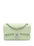 CHANEL Pre-Owned 2021-2024 Small Classic Chevron Lambskin Double Flap shoulder bag - Green