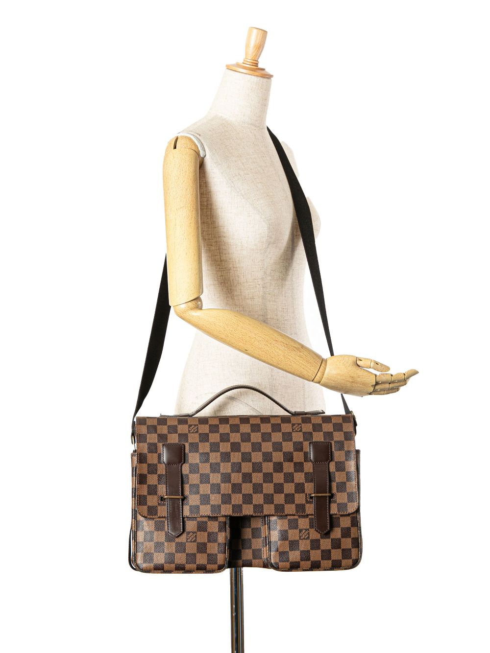 Louis Vuitton Pre-Owned 2004 Damier Ebene Broadway satchel - Bruin