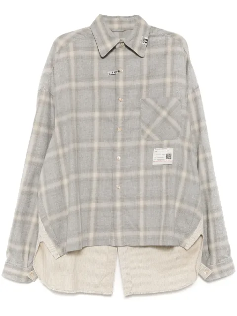 Maison MIHARA YASUHIRO 2 shirts combined long sleeve shirt