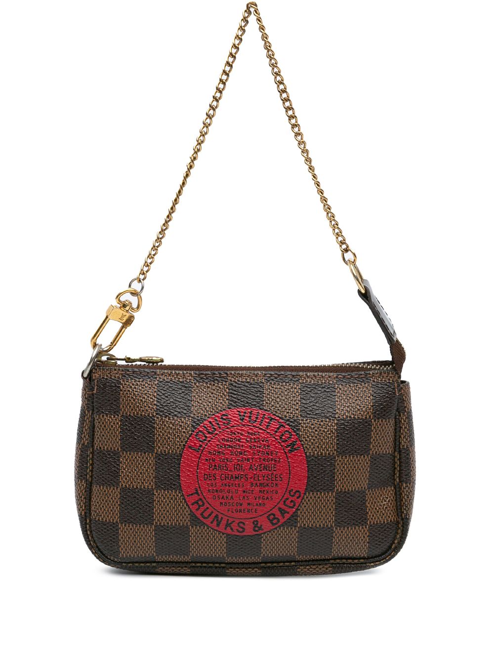 2008 Damier Ebene Trunks and Bags Mini Pochette Accessoires handbag