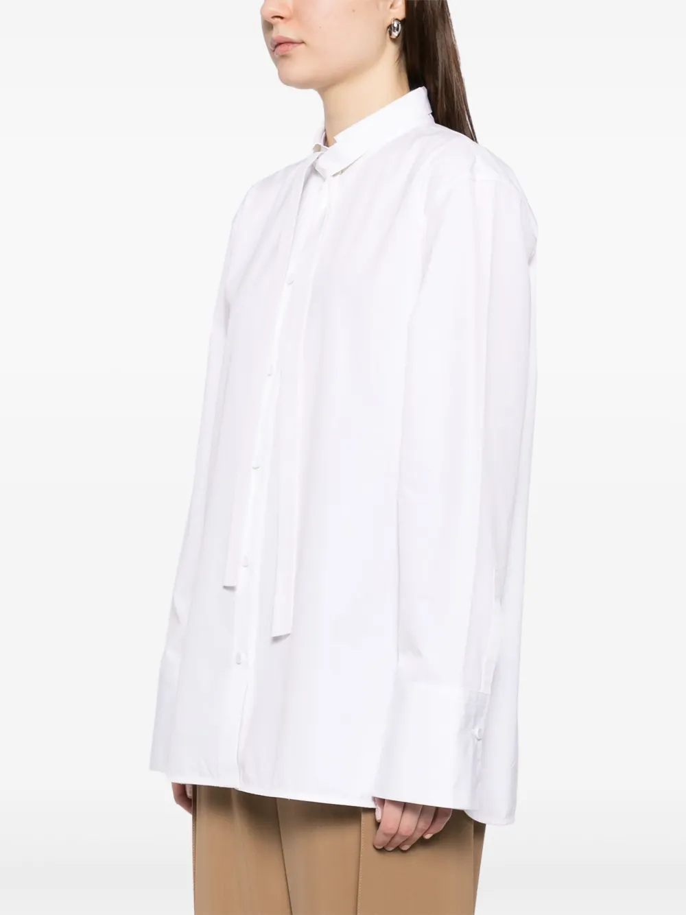 Jil Sander blouse met knoopsluiting Wit
