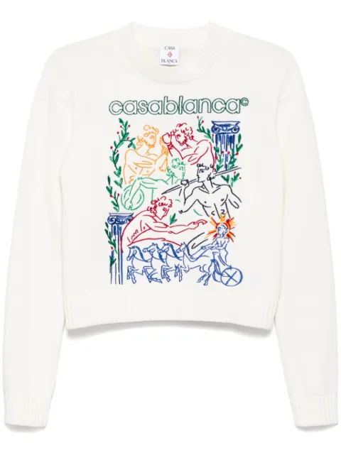 Casablanca embroidered jumper