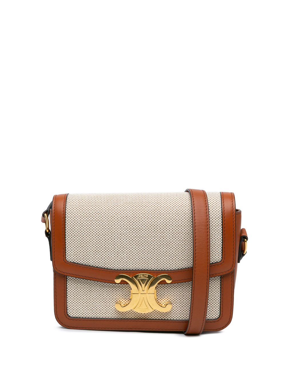 Céline Pre-Owned 2020 Teen Canvas Triomphe crossbody bag - Brown