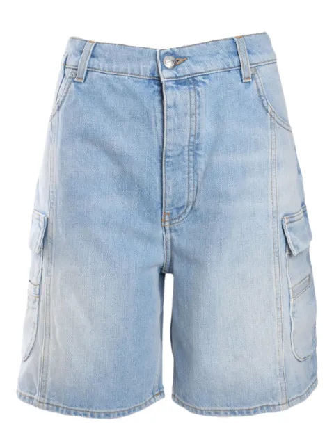 Off-White شورت جينز كارغو