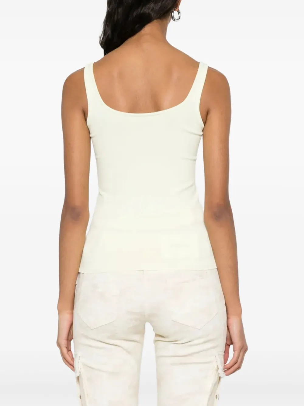 Off-White Tanktop met logo Beige