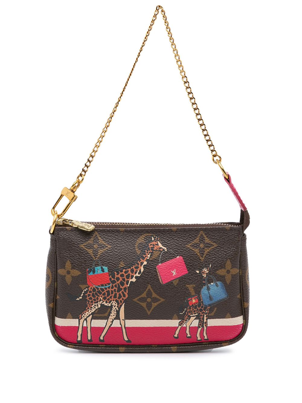 2017 Mini Monogram Giraffe Christmas Pochette Accessoires handbag