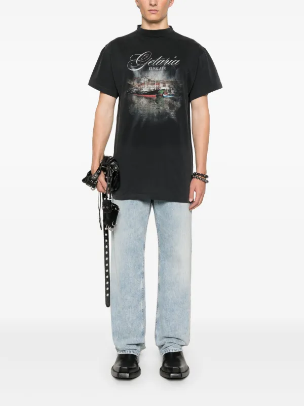 【BALENCIAGA】 ブラック Getaria オーバーサイズ Tシャツ Balenciaga Getaria T-shirt | Black | FARFETCH MY
