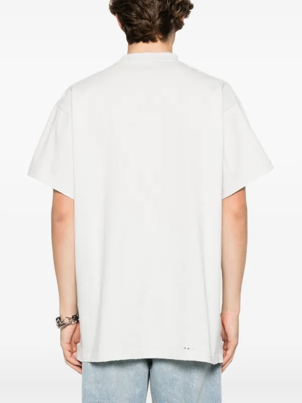 Balenciaga 3B Liquified Oversize t-shirt | Grey | FARFETCH JO