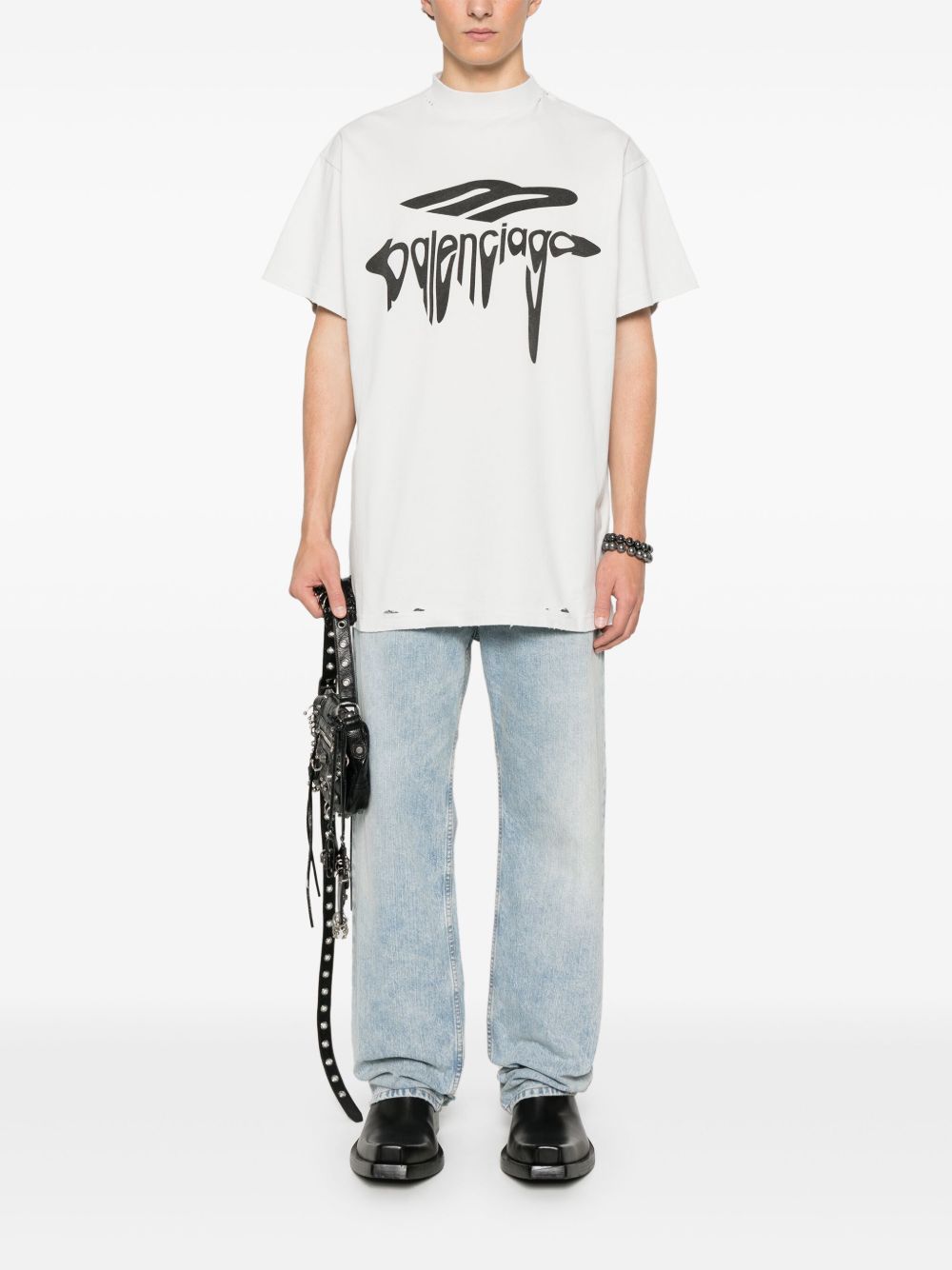 Balenciaga 3B Liquified T-shirt - Grijs