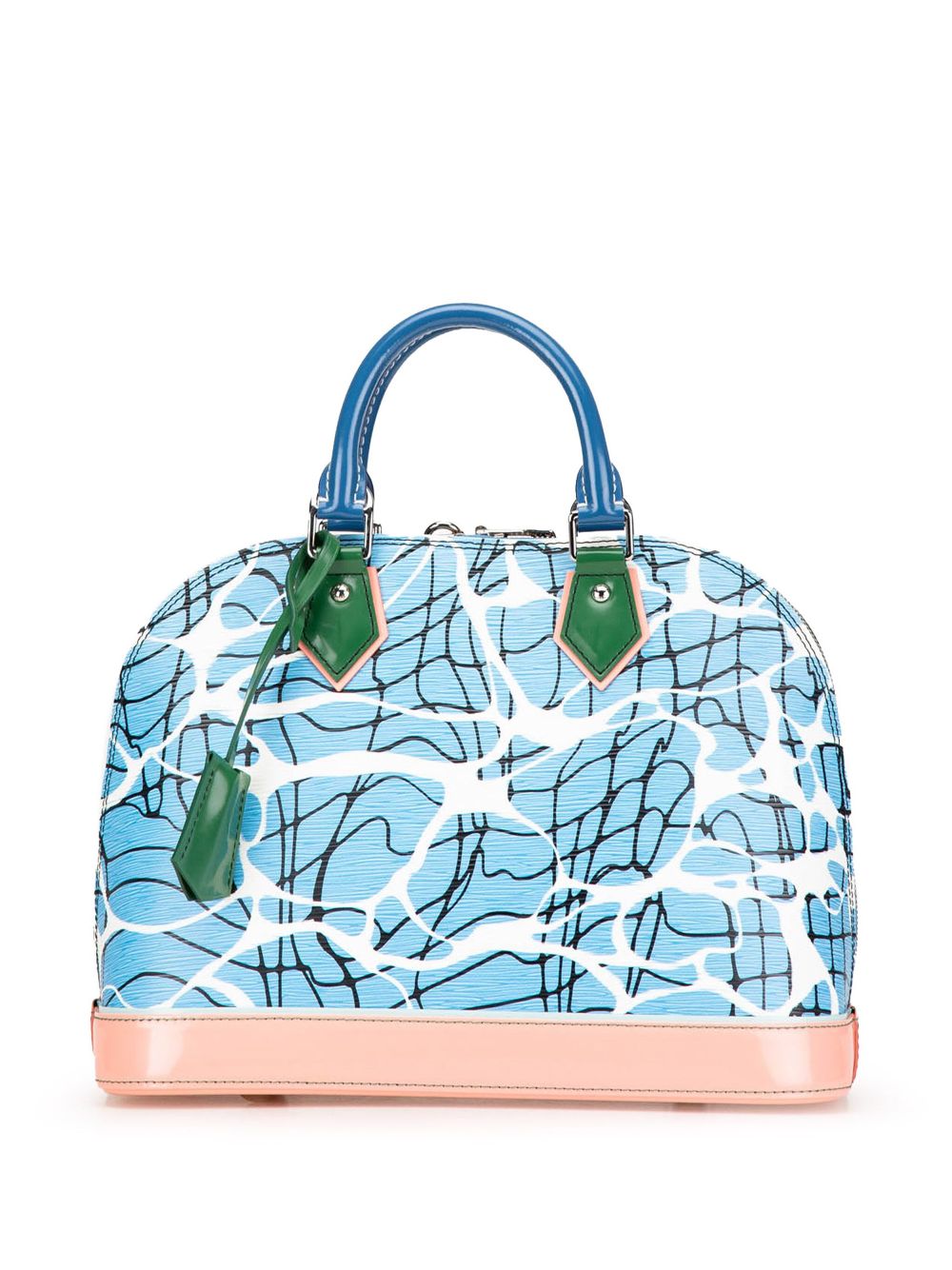 2015 Epi Aqua Alma PM handbag