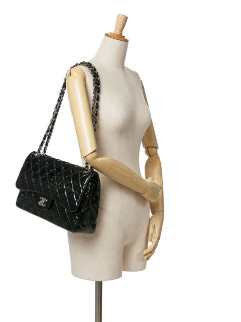 CHANEL Pre-Owned 2013-2014 Jumbo Classic Patent Double Flap shoulder bag 12GBRZPGWWP91NOK - 1
