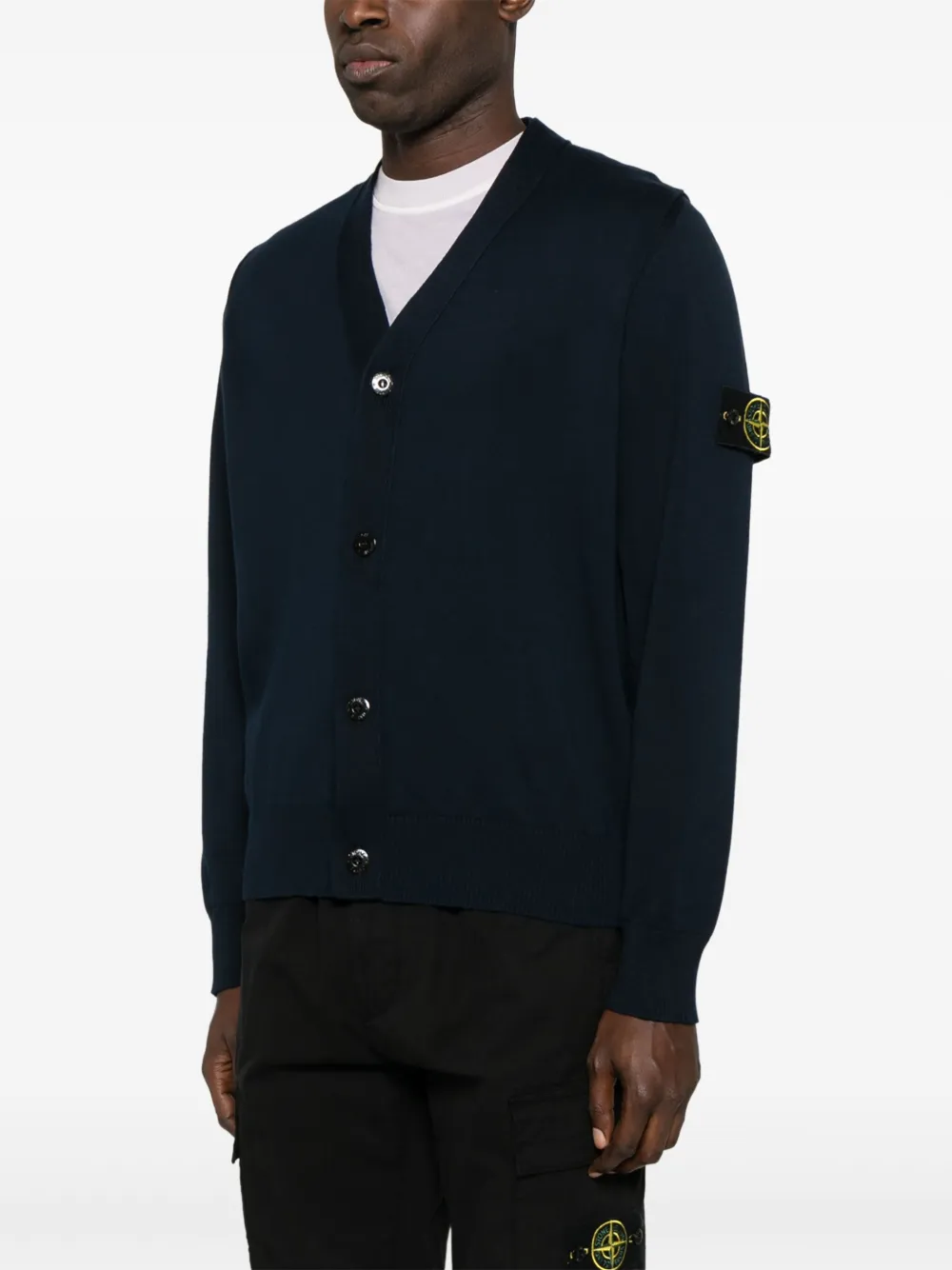 Stone Island Vest van biologisch katoen V0020 Navy Blue