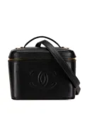 CHANEL Pre-Owned 1996-1997 CC Caviar Train Case vanity bag - Black