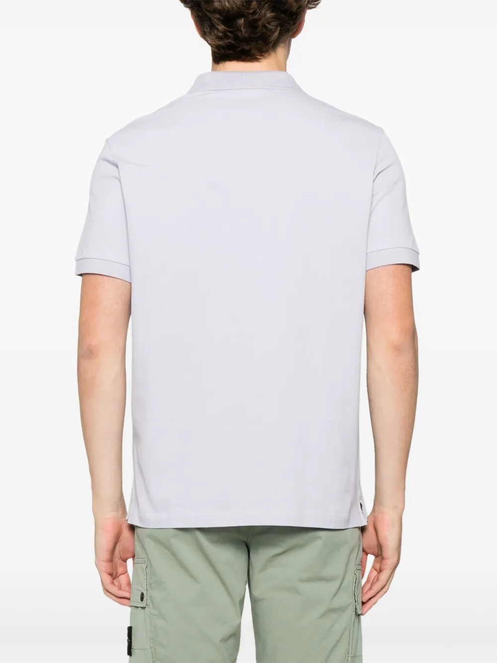 Stone Island Piqué poloshirt Paars