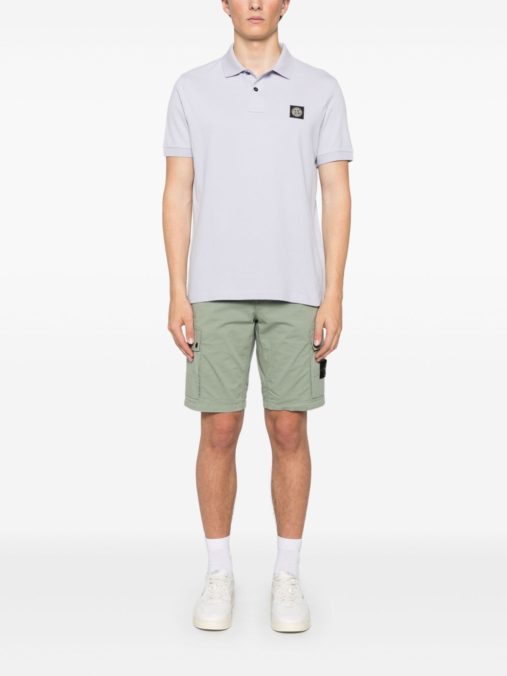 Stone Island Piqué poloshirt - Paars