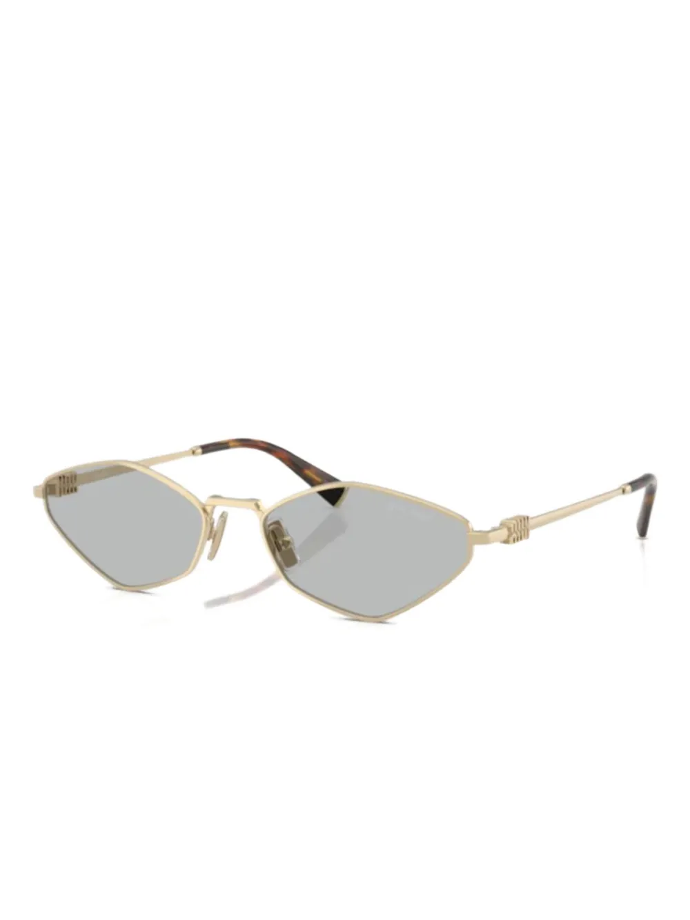 Miu Miu Eyewear hexagonal frame sunglasses | Gold | Image 1