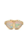 Brooke Gregson 18kt yellow gold Double Heart opal ring