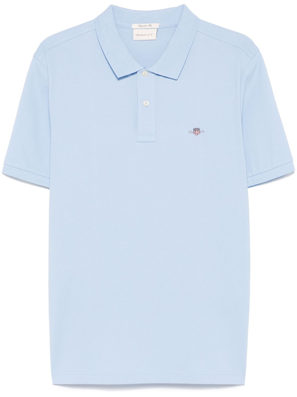 Gant shield-motif short-sleeve polo shirt - Blue