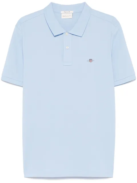 Gant shield-motif short-sleeve polo shirt