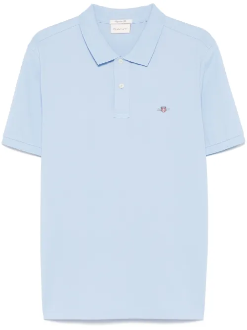 Gant polo à motif bouclier - Bleu - Gant - Modalova