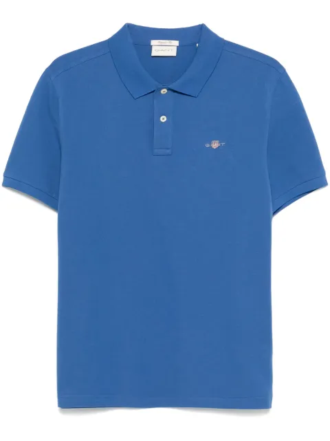 Gant shield-motif short-sleeve polo shirt