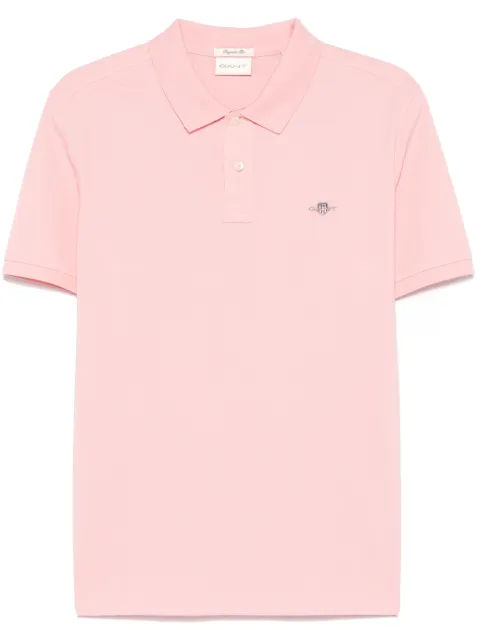 Gant shield-motif short-sleeve polo shirt