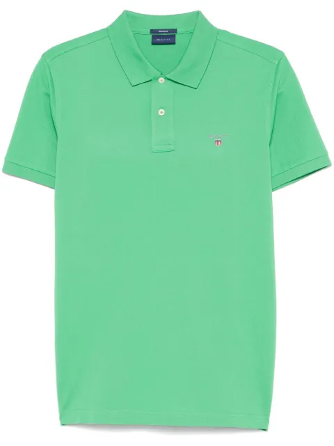 Gant piqué-weave polo shirt