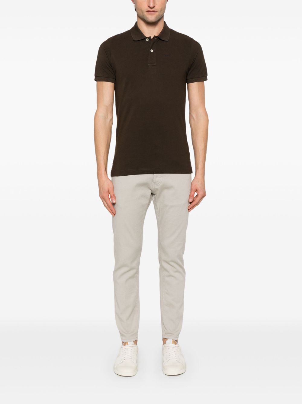 Gant Poloshirt met korte mouwen - Bruin