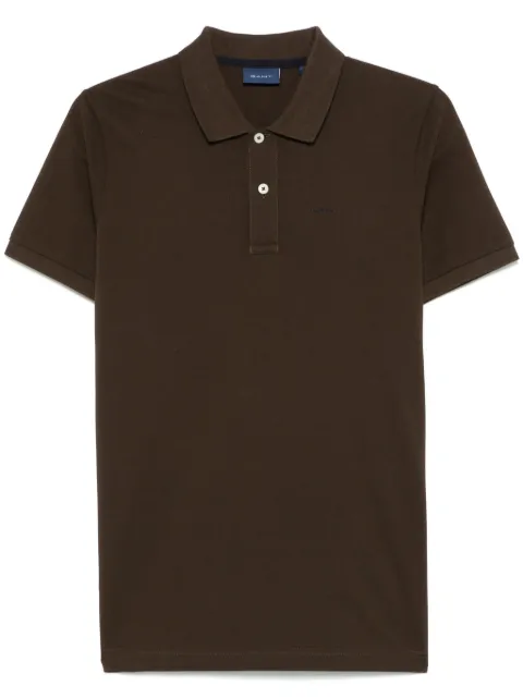 Gant embroidered-logo polo shirt