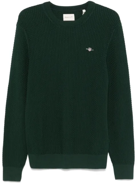 Gant textured cotton sweater