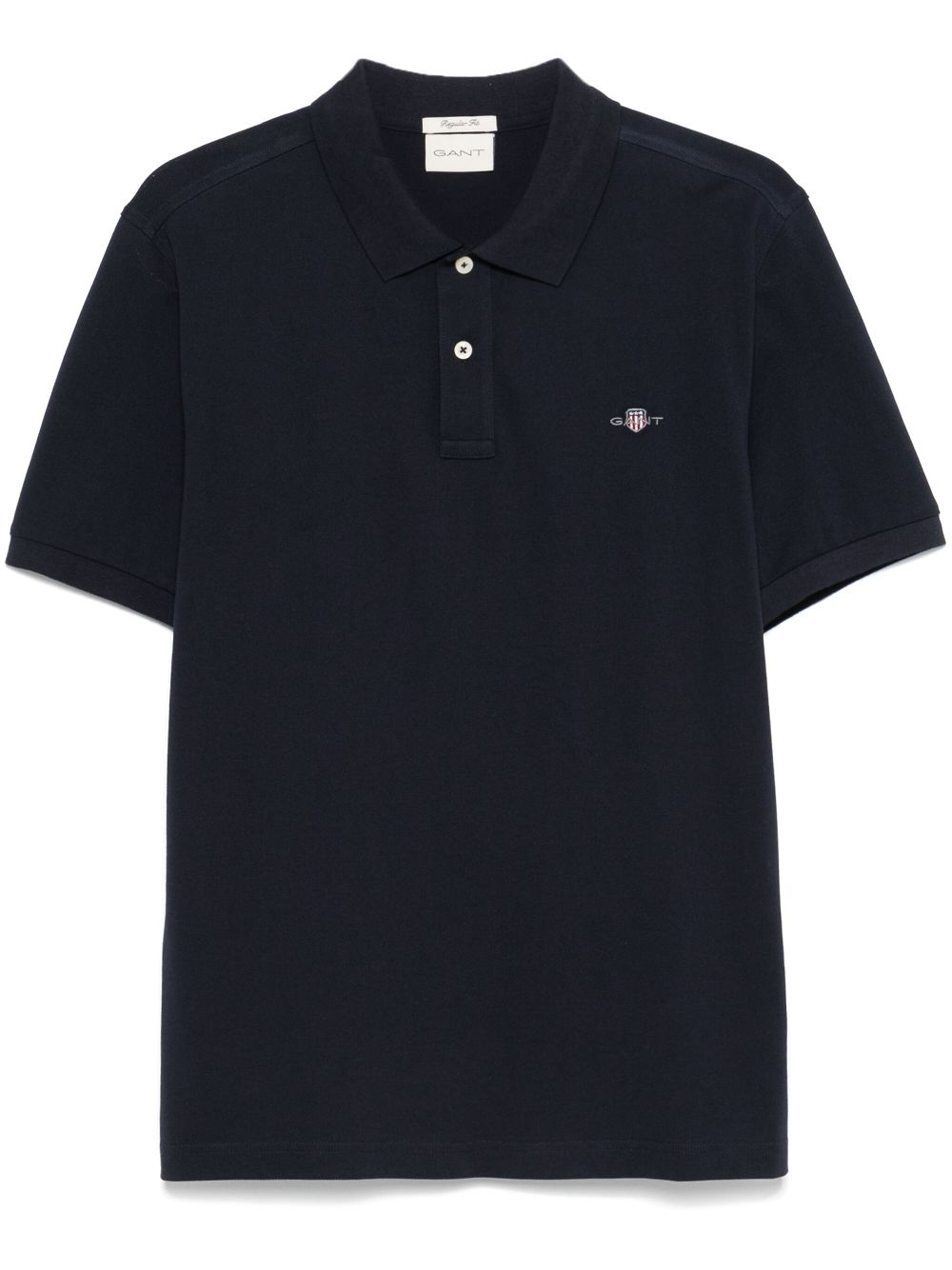 Gant shield-motif short-sleeve polo shirt - Blue