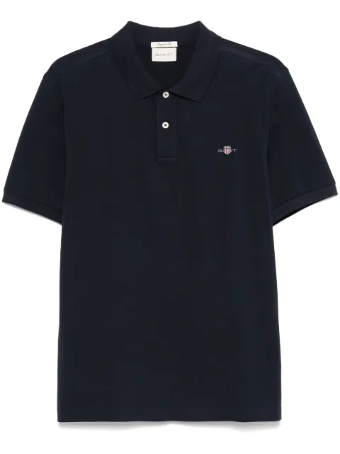 Gant shield-motif short-sleeve polo shirt