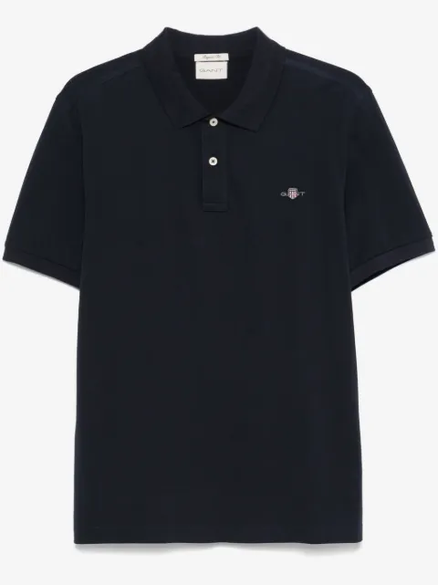 Gant shield-motif short-sleeve polo shirt