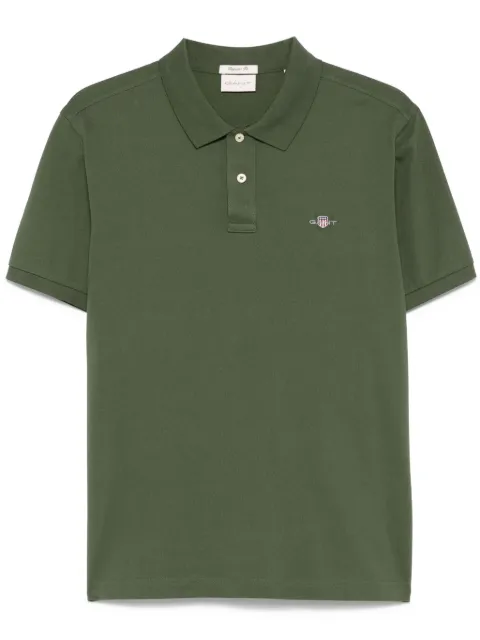 Gant shield-motif short-sleeve polo shirt