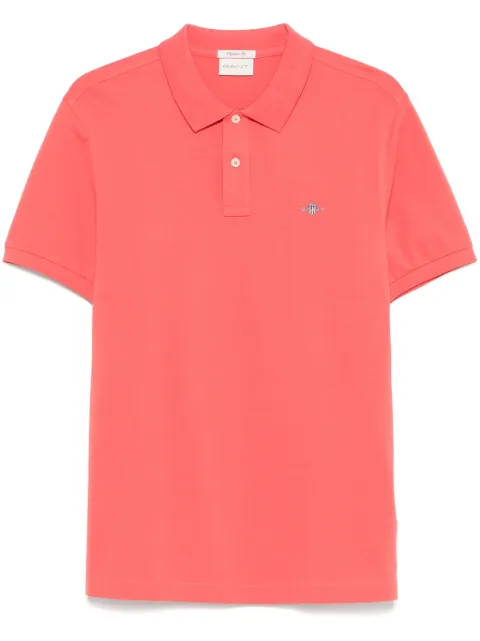 Gant shield-motif short-sleeve polo shirt