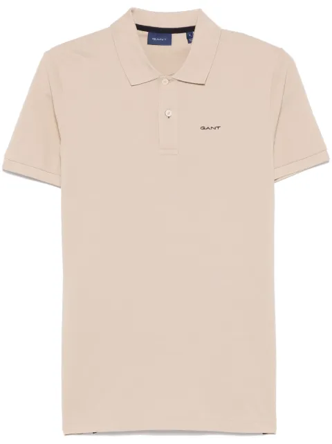 Gant embroidered-logo polo shirt
